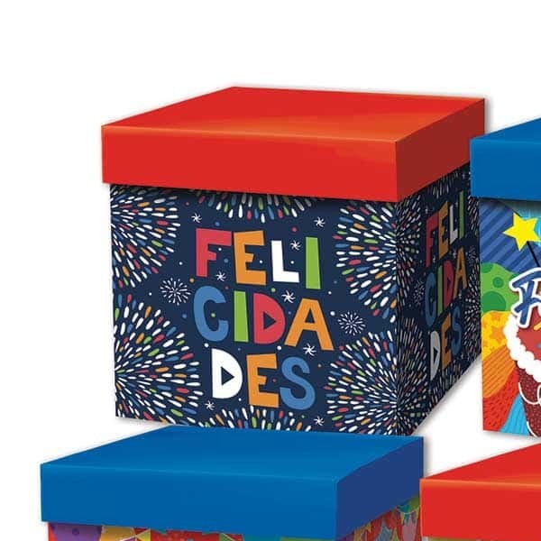 CAJA CUBO CUMPLEAÑOS VMODELOS 22X22 VM E.10